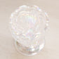 Vintage LE Smith Small Clear Iridescent Glass Toothpick Holder