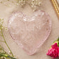 Vintage LE Smith Small Pink Glass Heart Shaped Dish