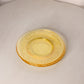 Vintage LE Smith Medium Yellow Glass Hobnail Plates (Set of 2)