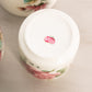 Vintage Lefton Ceramic Floral Rose Canisters (Set of 3)