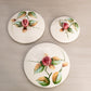 Vintage Lefton Ceramic Floral Rose Canisters (Set of 3)