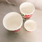 Vintage Lefton Ceramic Floral Rose Canisters (Set of 3)