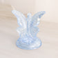 Vintage Light Blue Fenton Glass Butterfly Ring Holder Figurine