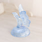 Vintage Light Blue Fenton Glass Butterfly Ring Holder Figurine