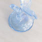 Vintage Light Blue Fenton Glass Butterfly Ring Holder Figurine