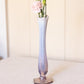 Vintage Light Purple Opalescent Bud Swung Vase
