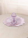 Vintage Light Purple Square Handled Tidbit Tray