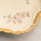 Vintage Limoges Cream Ceramic Floral Plate with Gold Edge