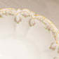 Vintage Limoges White Ceramic Bowl with Floral Designs