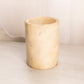 Vintage Alabaster Stone Cylindrical Vessel