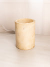 Vintage Alabaster Stone Cylindrical Vessel