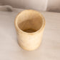 Vintage Alabaster Stone Cylindrical Vessel
