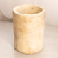 Vintage Alabaster Stone Cylindrical Vessel