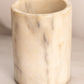 Vintage Alabaster Stone Cylindrical Vessel
