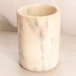 Vintage Alabaster Stone Cylindrical Vessel