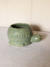 Vintage McCoy Pottery Green Ceramic Turtle Planter