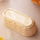 Vintage McCoy Pottery Floraline Woven Oblong Planter