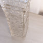 Vintage McKee Glass Innovation Clear Floral & Cane Square Vase