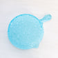 Vintage Medium Blue Glass Daisy & Button Skillet