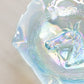 Vintage Medium Blue Iridescent Opalescent Horse Head Bowl