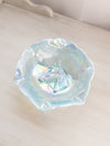 Vintage Medium Blue Iridescent Opalescent Horse Head Bowl