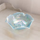 Vintage Medium Blue Iridescent Opalescent Horse Head Bowl
