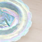 Vintage Medium Blue Iridescent Opalescent Horse Head Plate