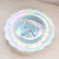 Vintage Medium Blue Iridescent Opalescent Horse Head Plate