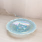 Vintage Medium Blue Iridescent Opalescent Horse Head Plate