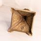 Vintage Medium Brass Candleholder with Floral Designs