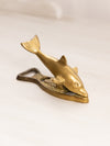 Vintage Medium Brass Dolphin Clip Bottle Opener