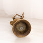Vintage Medium Brass Figurine of Woman Playing Violin