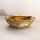Vintage Medium Brass Jardinière Planter with 2 Handles