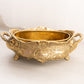 Vintage Medium Brass Jardinière Planter with 2 Handles
