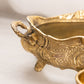 Vintage Medium Brass Jardinière Planter with 2 Handles