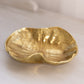 Vintage Virginia Metal Crafters Medium Brass Lotus Leaf Dish