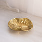 Vintage Virginia Metal Crafters Medium Brass Lotus Leaf Dish