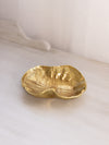 Vintage Virginia Metal Crafters Medium Brass Lotus Leaf Dish