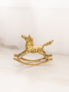 Medium Brass Rocking Horse Figurine