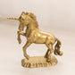 Vintage Medium Brass Unicorn Standing on Hind Legs Figurine
