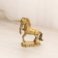 Vintage Medium Brass Unicorn Standing on Hind Legs Figurine