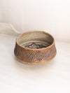 Vintage Medium Brown and Gray Ceramic Tokheim Stoneware Bowl