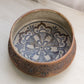 Vintage Medium Brown and Gray Ceramic Tokheim Stoneware Bowl