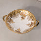 Vintage Medium Ceramic Nippon Gold Detail Floral Handled Bowl