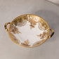 Vintage Medium Ceramic Nippon Gold Detail Floral Handled Bowl
