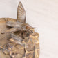 Vintage Medium Circular Brass Bird & Floral Sundial
