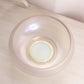 Vintage Medium Clear Iridescent Stretch Glass Footed Bowl