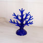 Vintage Medium Cobalt Blue Glass Moon & Star Jewelry Tree