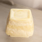 Vintage Medium Cream Milk Glass Vase with Bird Details