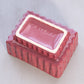 Vintage Medium Dark Pink Rectangle Pottery Planter